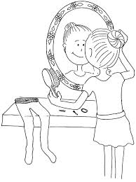 Download free printable comb coloring pages for kids online is to provide the kids to practice comb coloring easily by downloading a free comb coloring image. Ballet Girl Girl Combing Her Hair Coloring Pages Coloring Sky