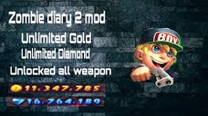 La versión mod te da mucho dinero y te ayuda a comprar . Zombie Diary2 Mod Mp3