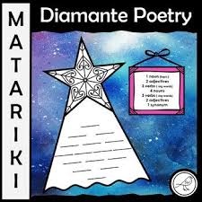 Celebrate The Maori New Year With This Fun Poetry Writing Activity The Diamante Poem Looks At Nouns Verb Poetry Writing Activities Poetry For Kids Fun Poetry