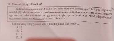 Kalimat Yang Menggunakan Kata Baku Ditunjukkan Oleh Nomor Brainly Co Id