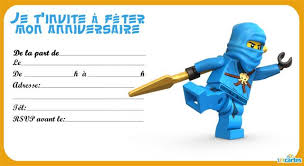 Invitation Anniversaire Lego Ninjago Invitation Anniversaire Garcon Anniversaire Lego Invitation Anniversaire