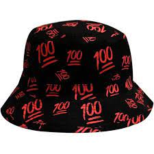 City Hunter Bd1280 Emoji 100 All Over Bucket Hat Black 12 Liked On Polyvore Featuring Accessories Hats Bucket Hat Fishing Hat And F Black Bucket Hat Bucket Hat Outfit Bucket Hat