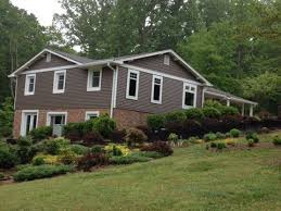 Need help with exterior trim color red brick with orange brown roof. Grey Siding With Orange Brick Exterior House Siding House Exterior Color Schemes Orange Brick