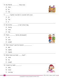 Free english language arts worksheets. Class 2 English Olympiad Made Easy
