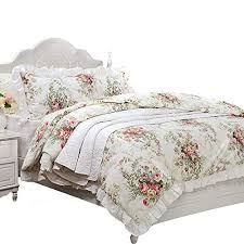 This style decorating makes the most of painted, chippy french style furniture to create an understated, elegant haven for the family. Fadfay French Country Bedding King Size 106 92 Inch Farmhouse Duvet Cover Vintage Rose Floral 100 High Qualtiy Cotton Super Soft Hypoallergenic With Hidden Zipper Closure 3 Pieces No Co Walmart Com Walmart Com