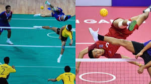 Dari sejarah sepak raga sebagai dasar permainan sepak takraw merupakan sebuah olahraga permainan tradisional indonesia dimainkan oleh 6 sampai 7 orang dengan cara melingkar. Sepak Takraw Sejarah Ukurang Lapangan Aturan Main Dan Istilah Penting