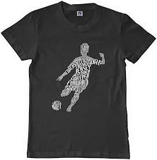 Threadrock Big Boys Soccer Player Typography Youth T Shirt