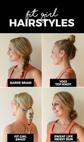 Trendy Hairstyles For Girls Fabnewhairstyle Sa2 Workout Hairstyles Hair Styles Gym Hairstyles