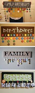 Diy Family Birthdays Calendar Family Birthday Calendar Crafts Diy Gifts