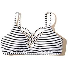 Black And White Striped Swimsuit Top Hollister Strappy Scoop Bikini Top 33 Liked On Polyvore Featuring Swimwear Bikinis Bikini Tops Black St Scoop Bikini Top Bikini Tops Strappy Bikini Top