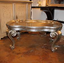 Rococo, style in interior design, the decorative arts, painting, architecture, and sculpture that originated in paris in the early 18th century. Vintage Italian Rococo Style Silver Leaf Painted Coffee Table C 1950s Foxglove Antiques Galleries