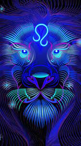 Neon Leo Lion Theme Neon Wallpaper Lion Wallpaper Lion Art