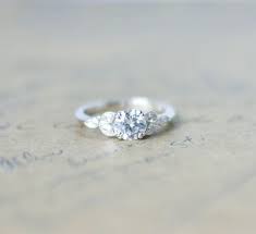 Silver Art Deco Engagement Ring Vintage Wedding Ring Etsy In 2020 Wedding Rings Vintage Antique Wedding Rings Wedding Rings Round