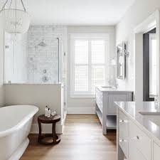 They are used on backsplashes and thinner slabs to create a uniform design. 75 Beautiful Farmhouse Marble Tile Bathroom Pictures Ideas July 2021 Houzz