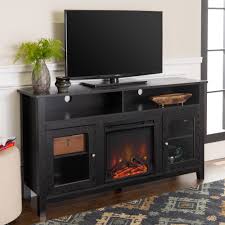 By walker edison furniture company (23) highboy 44 in. Woven Paths Highboy Glass Door Fireplace Tv Stand For Tvs Up To 65 Espresso Walmart Com Walmart Com