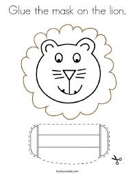 Rainbow coloring pages that parents and teachers can customize and print for kids. Glue The Mask On The Lion Coloring Page Twisty Noodle Lion Coloring Pages Coloring Pages School Coloring Pages