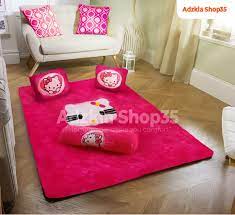 Harga big dream spring bed 2 in 1 karakter hello kitty corner 120 full set. Karpet Karakter Karpet Bulu Rasfur Karakter Hello Kitty Pink 180x120 Cm Salsastor Lazada Indonesia