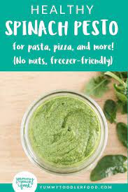 Easy Spinach Pesto Nut Free Freezer Friendly Recipe Nut Free Pesto Pesto Recipe Pesto