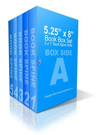 5 25 X 8 Inches 5 Book Box Set Mockup Cover Actions Premium Mockup Psd Template Book Box Box Set Books Boxset