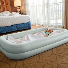 Intex Kids Travel Airbed Mattress With Hand Pump Walmart Com In 2020 Kids Travel Bed Portable Toddler Bed Toddler Travel Bed