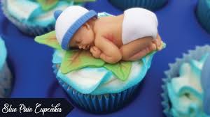How To Make Fondant Sleeping Baby Baby Shower Cake Cupcakes Topper Tutorial Youtube