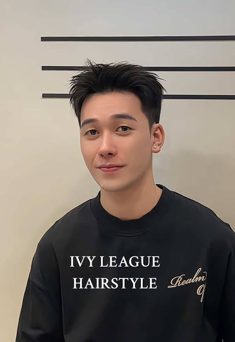 Kiểu tóc Ivy League cho gương mặt dài