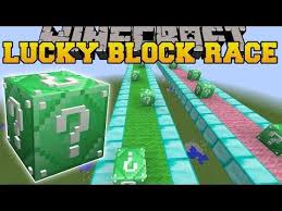 Minecraft Insane Emerald Lucky Block Race Lucky Block Mod Modded Mini Game Mini Games Hunger Games Youtube Challenge Games