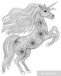 Eenhoorn in de wolken kleurplaat! Unicorn Kleurplaat Gratis Printen