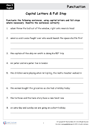 5th class english punctuation worksheets www grade1to6 com