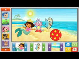 This is nick jr.com games logo (2001) by blobby studios on vimeo, the home for high quality videos and the people who love them. Nick Jr Online Sticker Pictures Game Review With Dora The Explorer Boots Map Ball Youtube