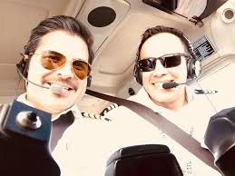 Estudiante Josué Nuñez y su Instructor Josué Solano en su Ruta a Nicaragua;  Managua el día de hoy ! Parte de nuestro entrenamiento de Piloto Comercial  son las Rutas Internacionales; una