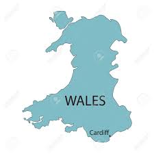 And, from the time of neanderthal man some 225,000 years ago through to the end of the iron age in ad 75, each has left its mark on the landscape of wales. Vector Map Of Wales With Indication Of Cardiff Royalty Free Cliparts Vectors And Stock Illustration Image 48930078