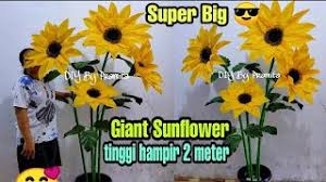 Bunga matahari (sunflower) dari kain felt. How To Make Felt Sunflower Cara Membuat Bunga Matahari Dari Kain Flanel By Echiiglo