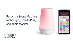 Hatch Rest Sound Machine Night Light Alarm Clock Baby Audio Monitor And Time To Rise 6 Sec Youtube