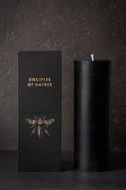 Black 3 X 9 Pure Beeswax Pillar Candle Beeswax Candles Crafts Beeswax Pillar Candles