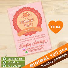 Terima kasih sebelumnya diucapkan ketika kita mengharapkan jawaban respon di waktu kemudian ucapan terimakasih bahasa inggris di atas sangat cocok bila digunakan dalam speaking keseharian anda. Thank You Card For Online Shop Kartu Ucapan Terimakasih Untuk Olshop Kartu Ucapan Terimakasih Shopee Indonesia