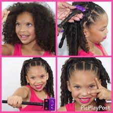 Create Elongated Spirals With The Sss Plates Www Cwkgirls Com Biracial Hair Care Kids Braided Hairstyles Little Girl Hairstyles