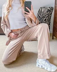 Explore our range of fabrics like corduroy, velvet, knit, ribbed and more. Reclaimed Vintage Inspired High Waist Wide Leg Trouser In Camel Parfaire