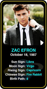 Celeb Libra Birthdays Zac Efrons Astrology Info Zac