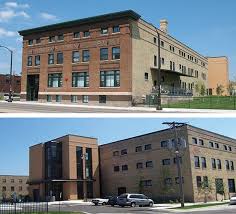 Modern Addition On More Traditional Warehouse Building Building Images Historic Buildings Brick Siding