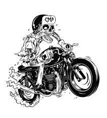 White Black Grey Bike Drawing Biker Art Bike Art