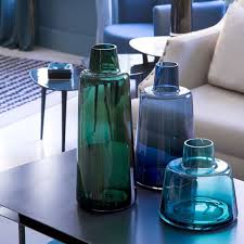 Vase Bord De Mer En 2020 Vase En Verre Bleu Deco Vert D Eau Vase