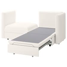 Vallentuna Mod Sofa 2 Seat W Slpr Section And Storage White Shop Here Ikea Sofa Bed With Storage Flexible Furniture Modular Sofa