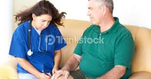 Home Healthcare Of A Nurse Taking Care Of Senior Man Health Care Stock Photos Photo