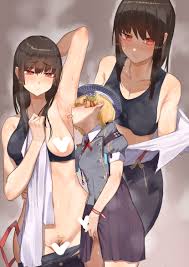 Rule 34 Dev - 1futa 1girls areolae armpits bangs black_hair blonde_hair  blush breasts censored clothed clothing duo female fully_clothed futanari  hair_ornament heaven_burns_red human kikimifukuri large_breasts licking  licking_armpit light ...