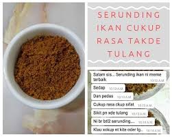 Selain rendang, serunding juga antara sajian yang sangat sesuai untuk dinikmati bersama ketupat, lemang dan nasi impit. Resepi Serunding Ikan Tahan Lama