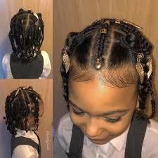 It is the type of braids! 176 Likes 13 Comments Curly Puds Curlypuds On Instagram She Requested An Egyptian Braid Style For Her Sc Hair Styles Kid Braid Styles Kids Hairstyles