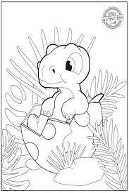 Dinosaur coloring sheets are proper only for really brave children! Baby Dinosaur Coloring Pages Adorable Printable