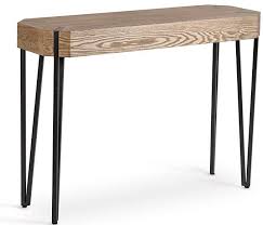 Amazon Com Hillenbrand Co Stylish Narrow Console Table Rustic Oak Wood Veneer Finish Tall Console Ta Modern Accent Tables Narrow Console Table Entry Table