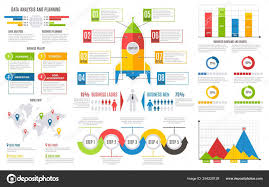 Infographics Report Financial Charts Diagrams Bar Chart